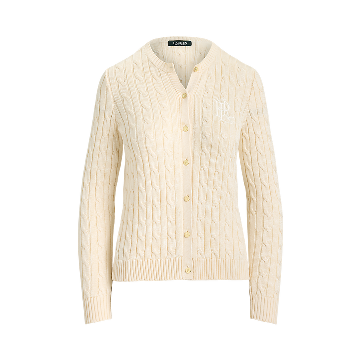 LRL Cable-Knit Cotton-Blend Cardigan/Pulover 200P14040001