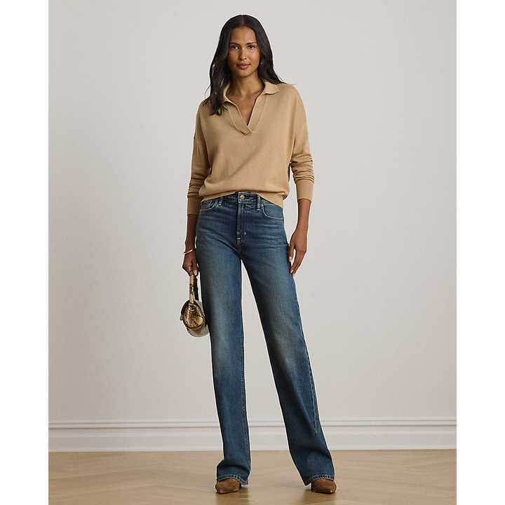 LRL Cotton-Modal Polo Sweater/Pulover 200P14056004