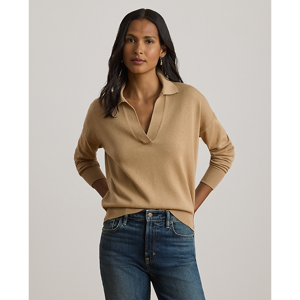 LRL Cotton-Modal Polo Sweater/Pulover 200P14056004