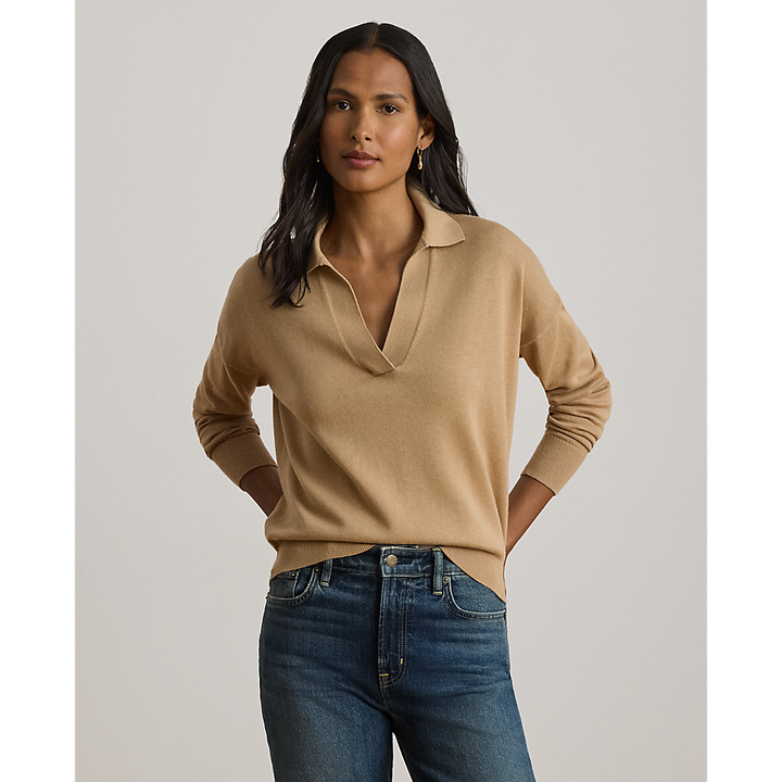 LRL Cotton-Modal Polo Sweater/Pulover 200P14056004