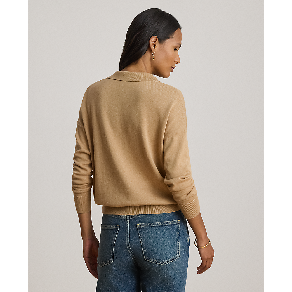 LRL Cotton-Modal Polo Sweater/Pulover 200P14056004