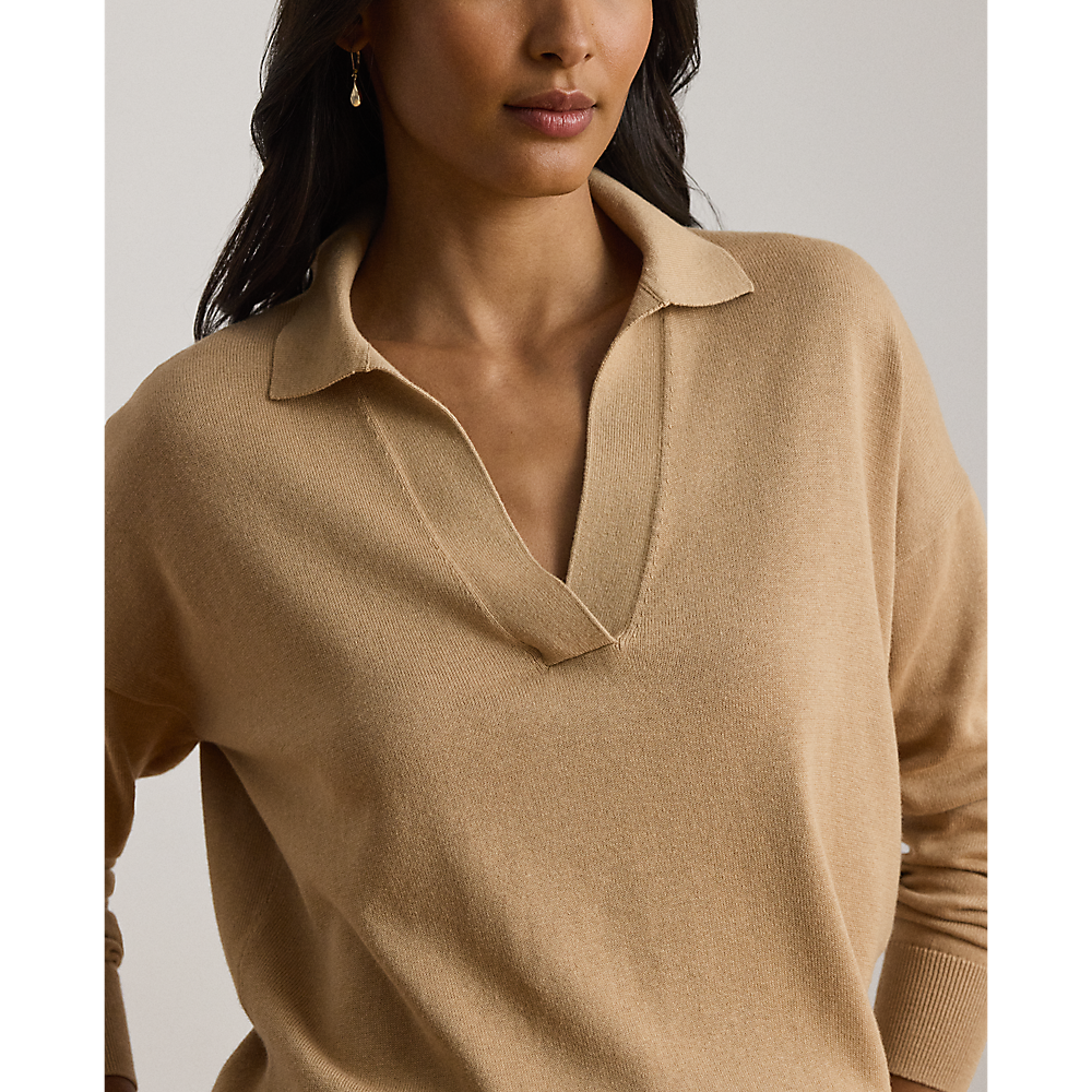LRL Cotton-Modal Polo Sweater/Pulover 200P14056004