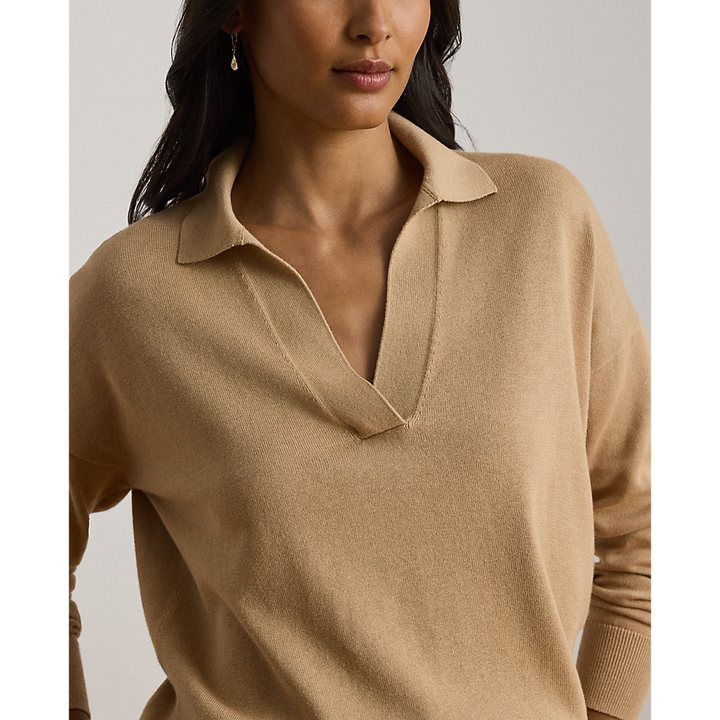 LRL Cotton-Modal Polo Sweater/Pulover 200P14056004