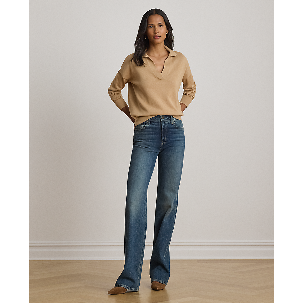 LRL Cotton-Modal Polo Sweater/Pulover 200P14056004