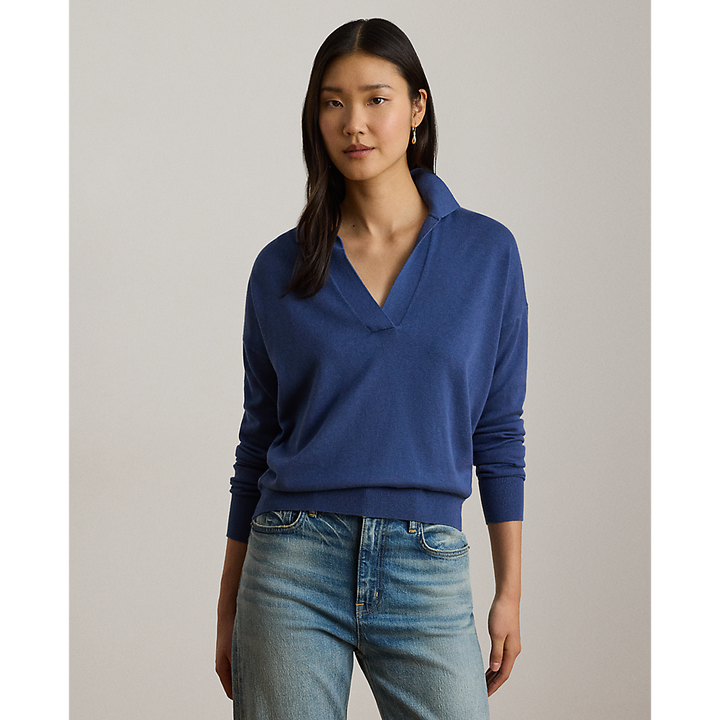 LRL Cotton-Modal Polo Sweater/Pulover 200P14056005