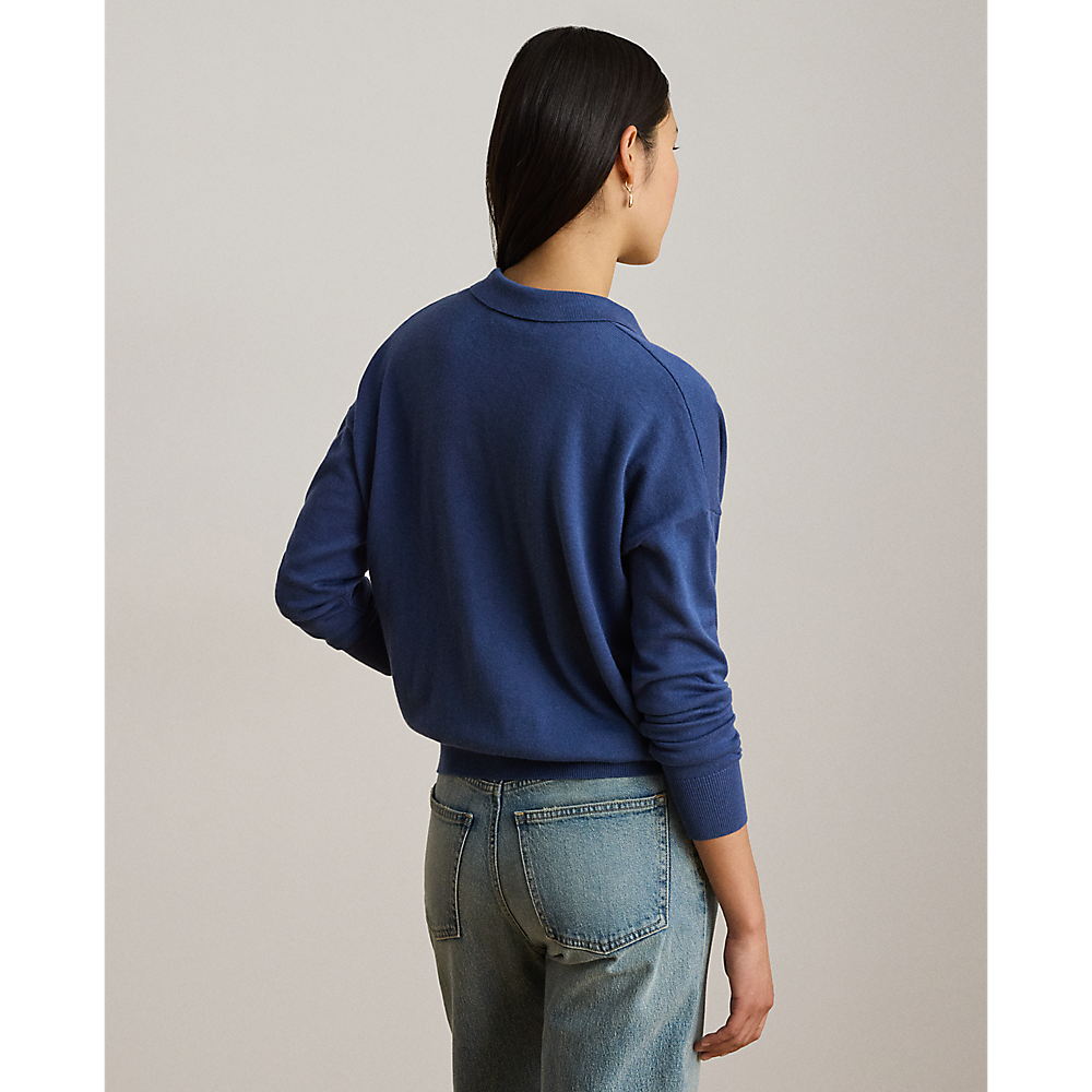 LRL Cotton-Modal Polo Sweater/Pulover 200P14056005