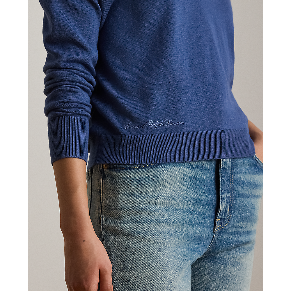 LRL Cotton-Modal Polo Sweater/Pulover 200P14056005