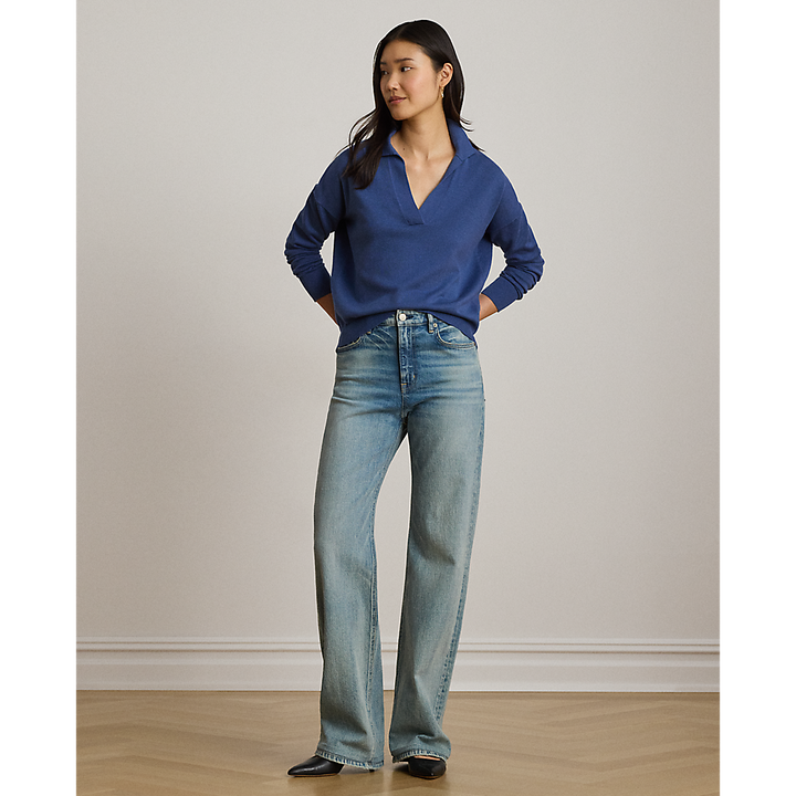 LRL Cotton-Modal Polo Sweater/Pulover 200P14056005