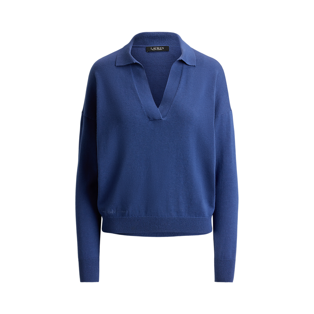 LRL Cotton-Modal Polo Sweater/Pulover 200P14056005