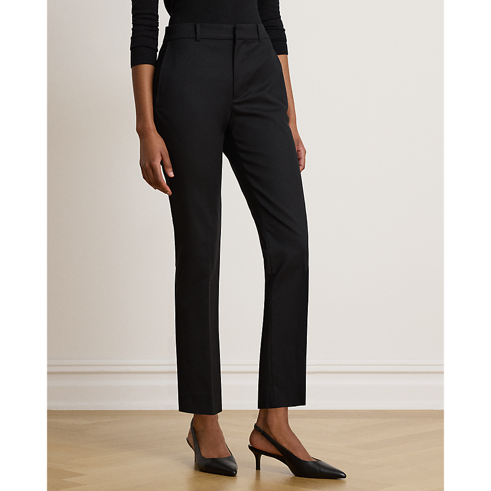 LRL Double-Faced Cotton Slim Straight Pant/Hlače 200P14610003