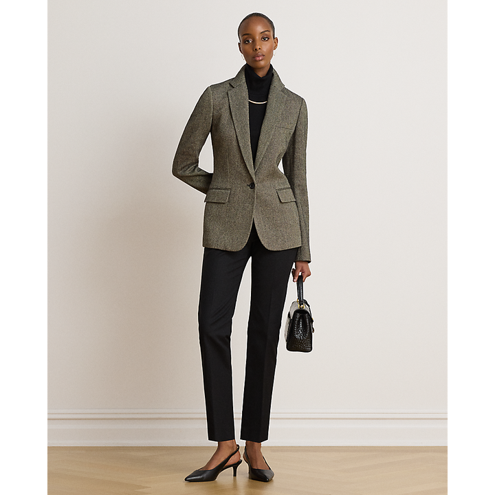 LRL Double-Faced Cotton Slim Straight Pant/Hlače 200P14610003