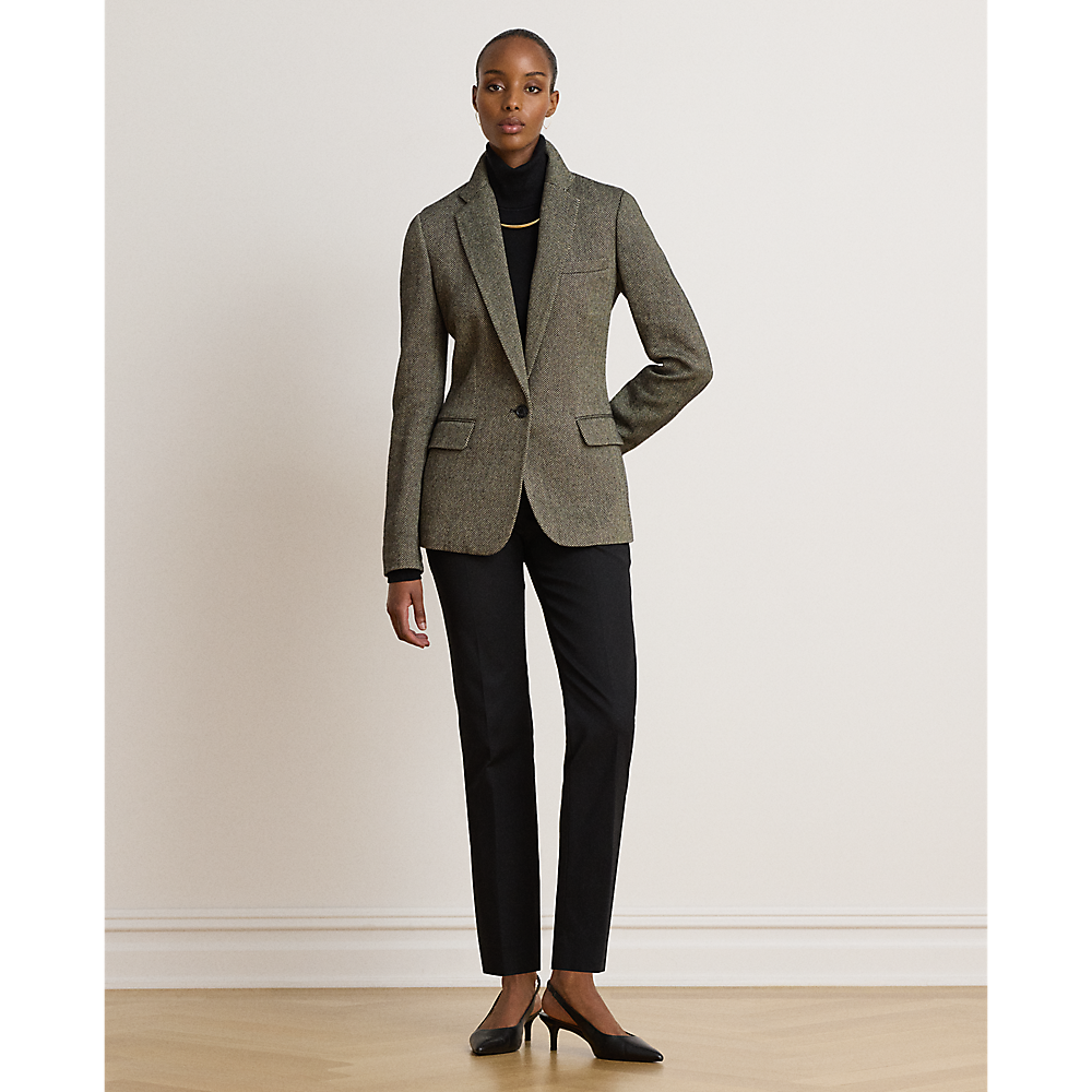 LRL Double-Faced Cotton Slim Straight Pant/Hlače 200P14610003