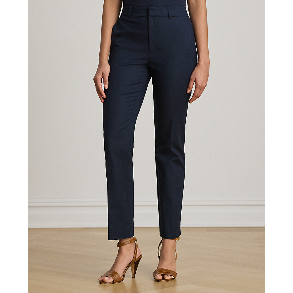 LRL Double-Faced Cotton Slim Straight Pant/Hlače 200P14610004