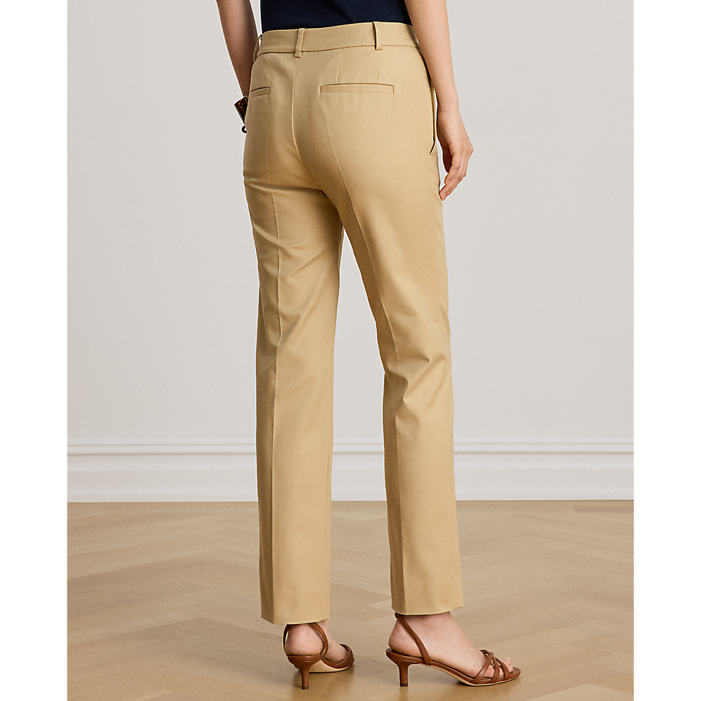LRL Double-Faced Cotton Slim Straight Pant/Hlače 200P14610005