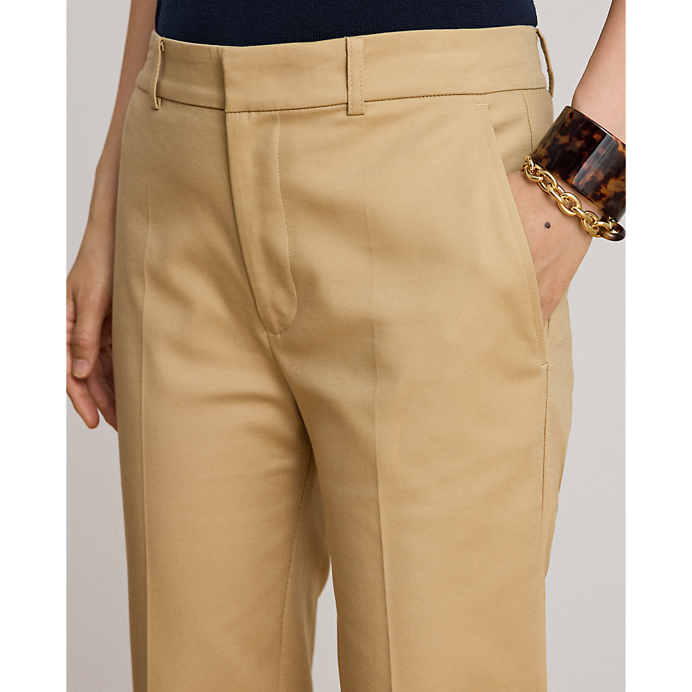 LRL Double-Faced Cotton Slim Straight Pant/Hlače 200P14610005