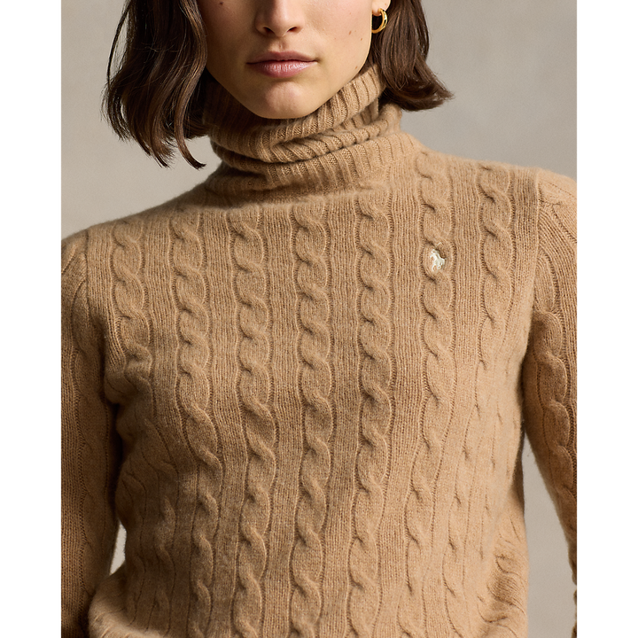 PRL Wool-Cashmere Cable Turtleneck Sweater /Pulover 211888686006