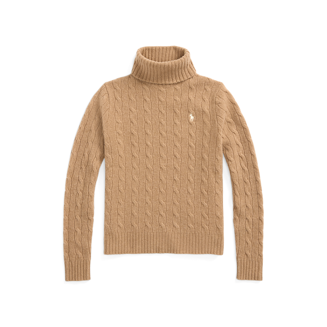 PRL Wool-Cashmere Cable Turtleneck Sweater /Pulover 211888686006