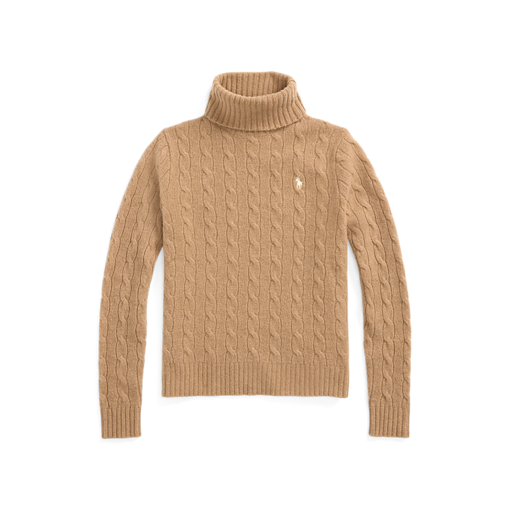 PRL Wool-Cashmere Cable Turtleneck Sweater /Pulover 211888686006