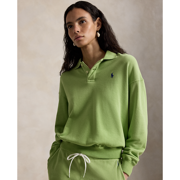 PRL Lightweight Fleece Long-Sleeve Polo/Polo majica 211965097502