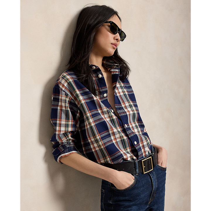 PRL Relaxed Fit Plaid Cotton Shirt/Košulja 211971515502