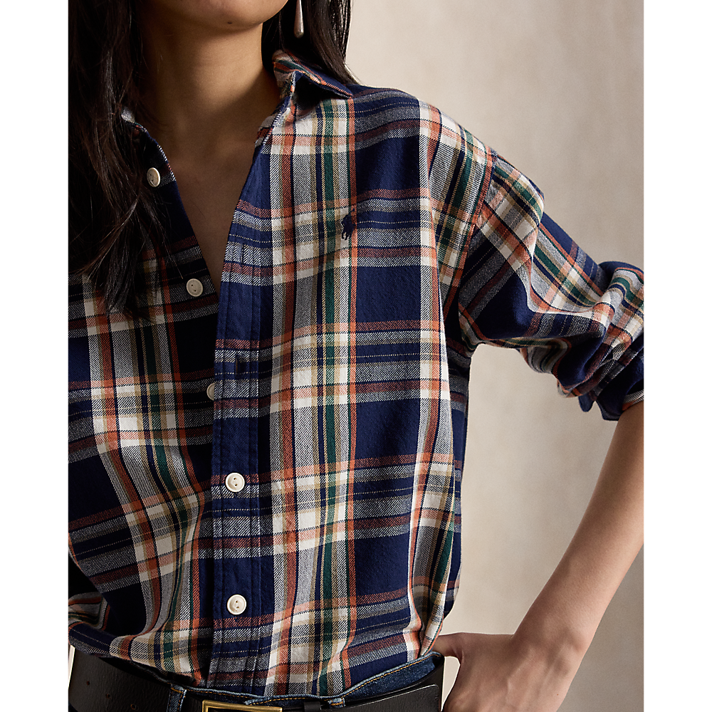 PRL Relaxed Fit Plaid Cotton Shirt/Košulja 211971515502