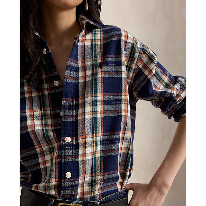 PRL Relaxed Fit Plaid Cotton Shirt/Košulja 211971515502