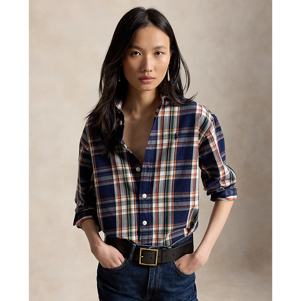 PRL Relaxed Fit Plaid Cotton Shirt/Košulja 211971515502
