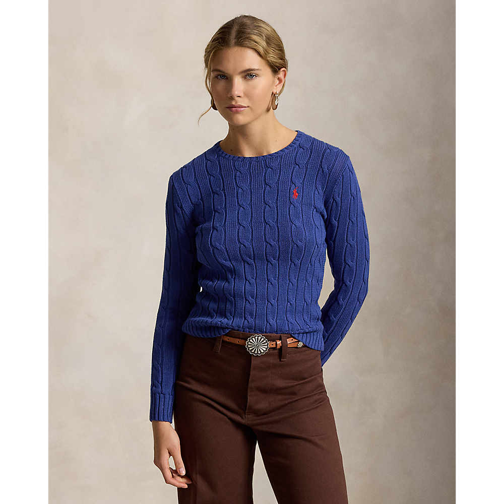 PRL Cable-Knit Cotton Crewneck Sweater/Pulover 211971869509