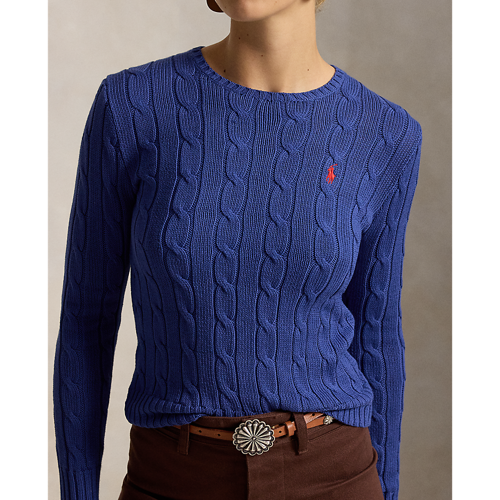 PRL Cable-Knit Cotton Crewneck Sweater/Pulover 211971869509
