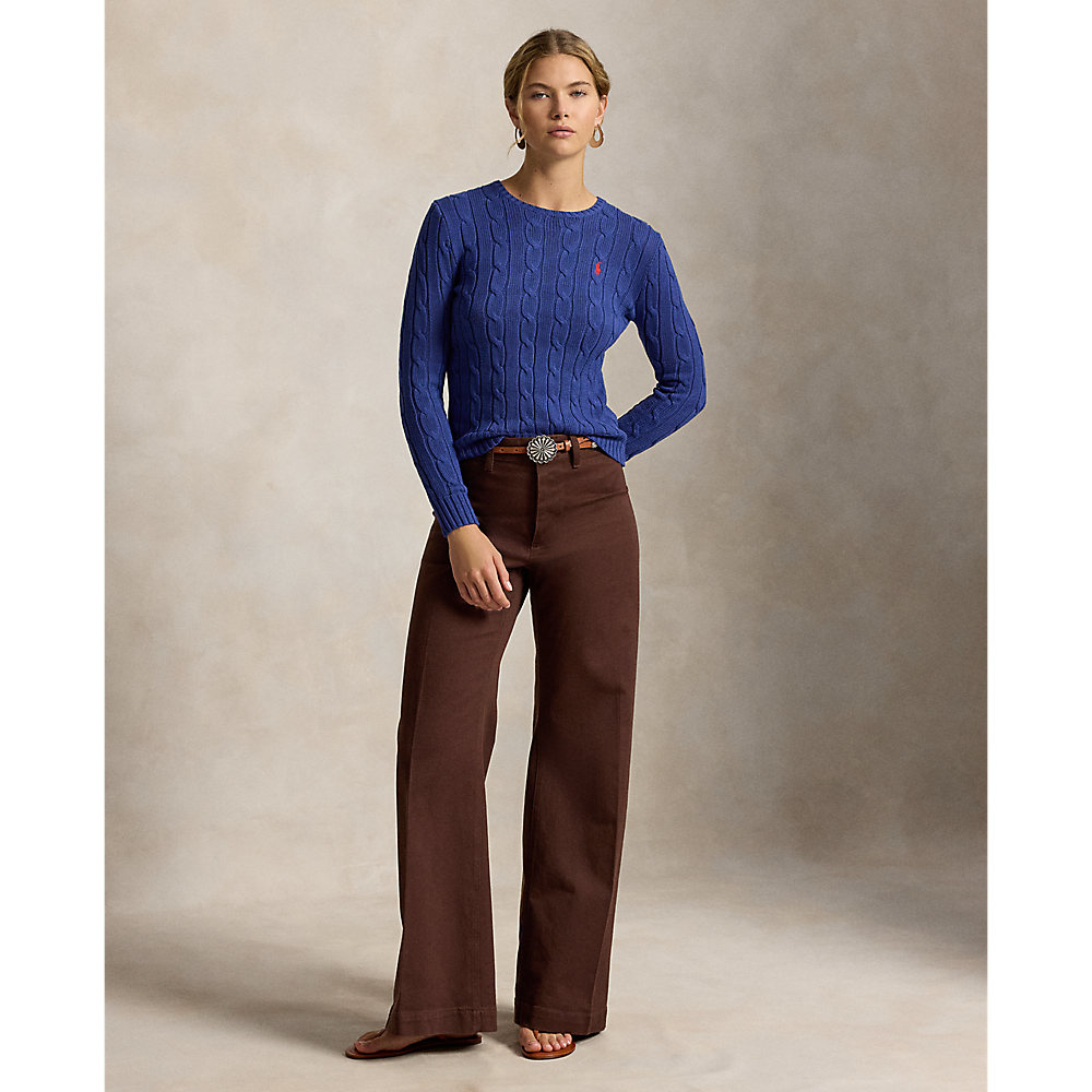 PRL Cable-Knit Cotton Crewneck Sweater/Pulover 211971869509