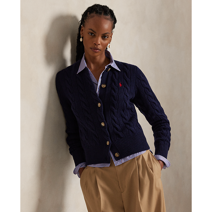 PRL Cable-Knit Wool-Cashmere Cardigan/Pulover 211972104004