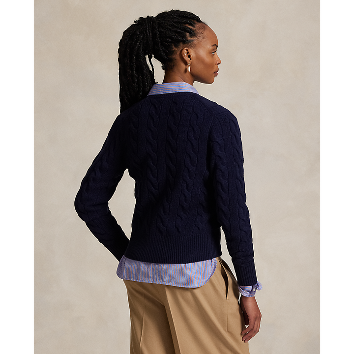 PRL Cable-Knit Wool-Cashmere Cardigan/Pulover 211972104004