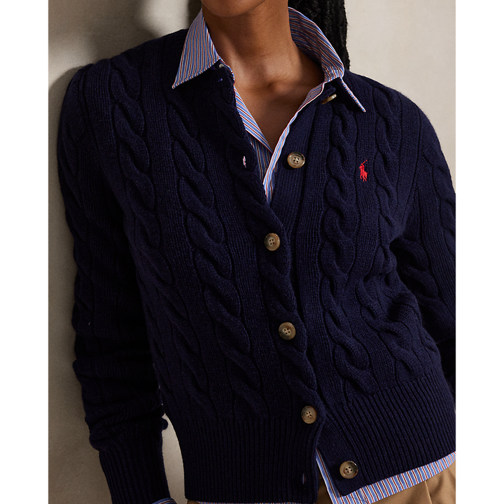 PRL Cable-Knit Wool-Cashmere Cardigan/Pulover 211972104004
