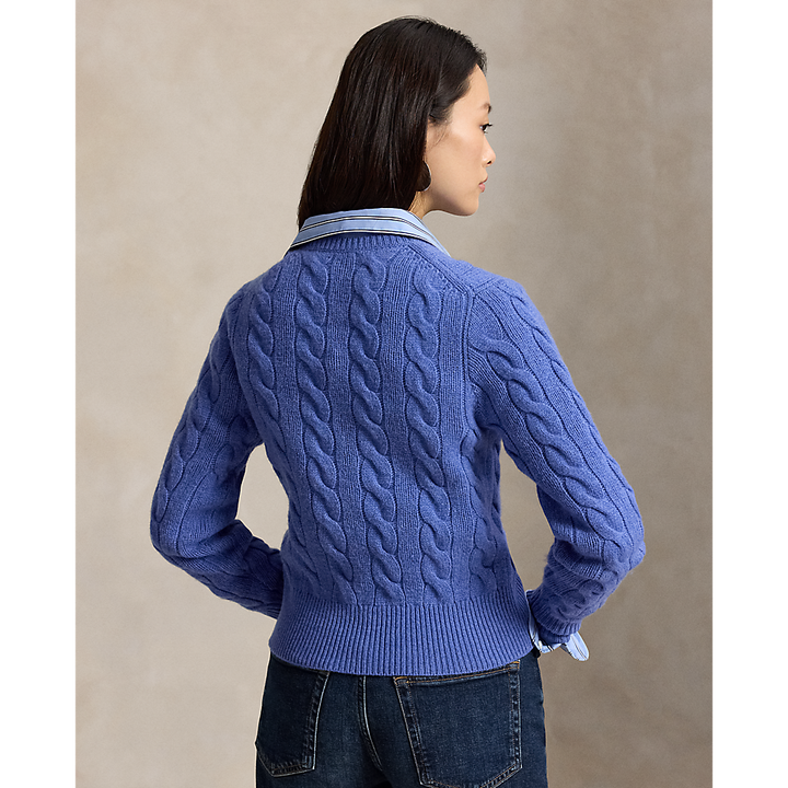 PRL Cable-Knit Wool-Cashmere Cardigan/ Pulover 211972104501