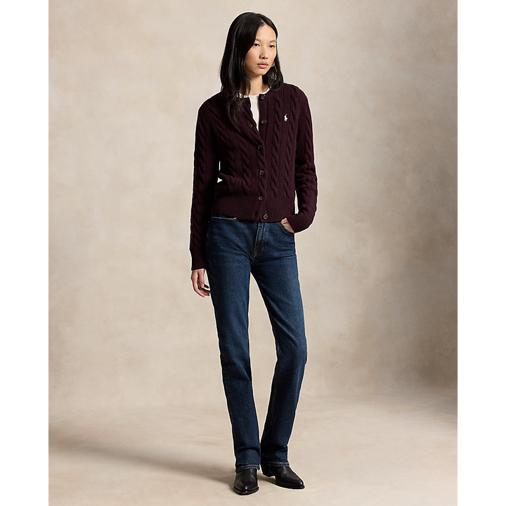 PRL Cable-Knit Wool-Cashmere Cardigan/Pulover 211972104506