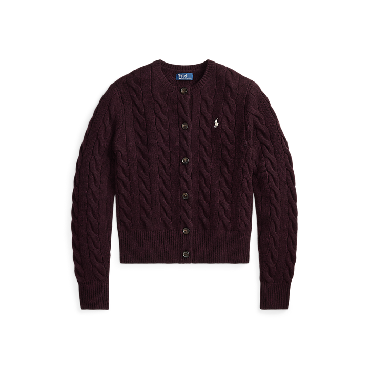 PRL Cable-Knit Wool-Cashmere Cardigan/Pulover 211972104506