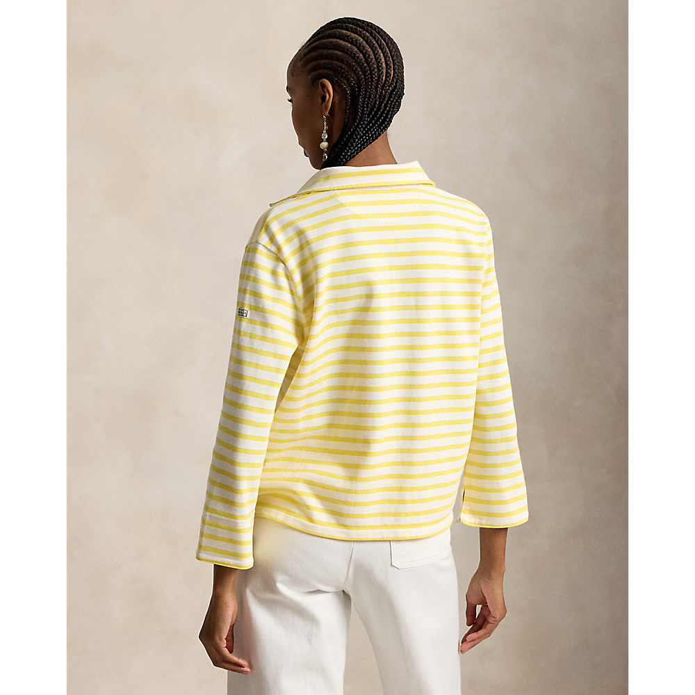 PRL  Striped Split-Placket Mariner Tee/Majica 211A12733001