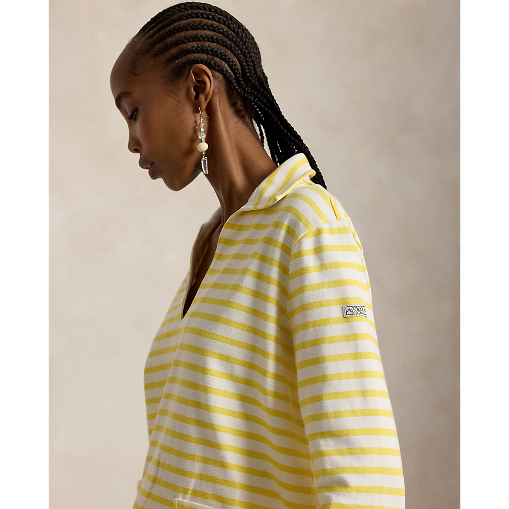 PRL  Striped Split-Placket Mariner Tee/Majica 211A12733001