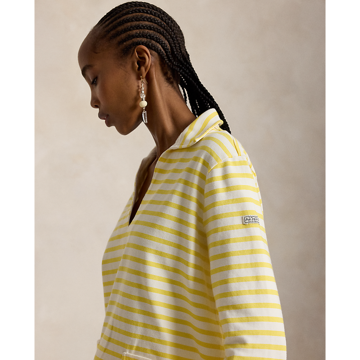 PRL  Striped Split-Placket Mariner Tee/Majica 211A12733001