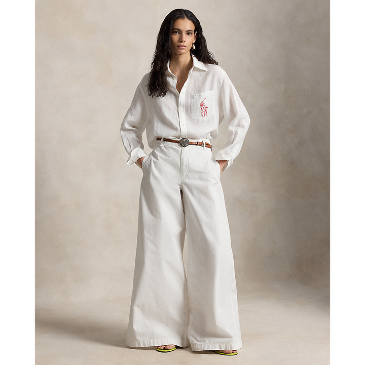 PRL Oversize Fit Big Pony Linen Shirt/Košulja 211A12786003
