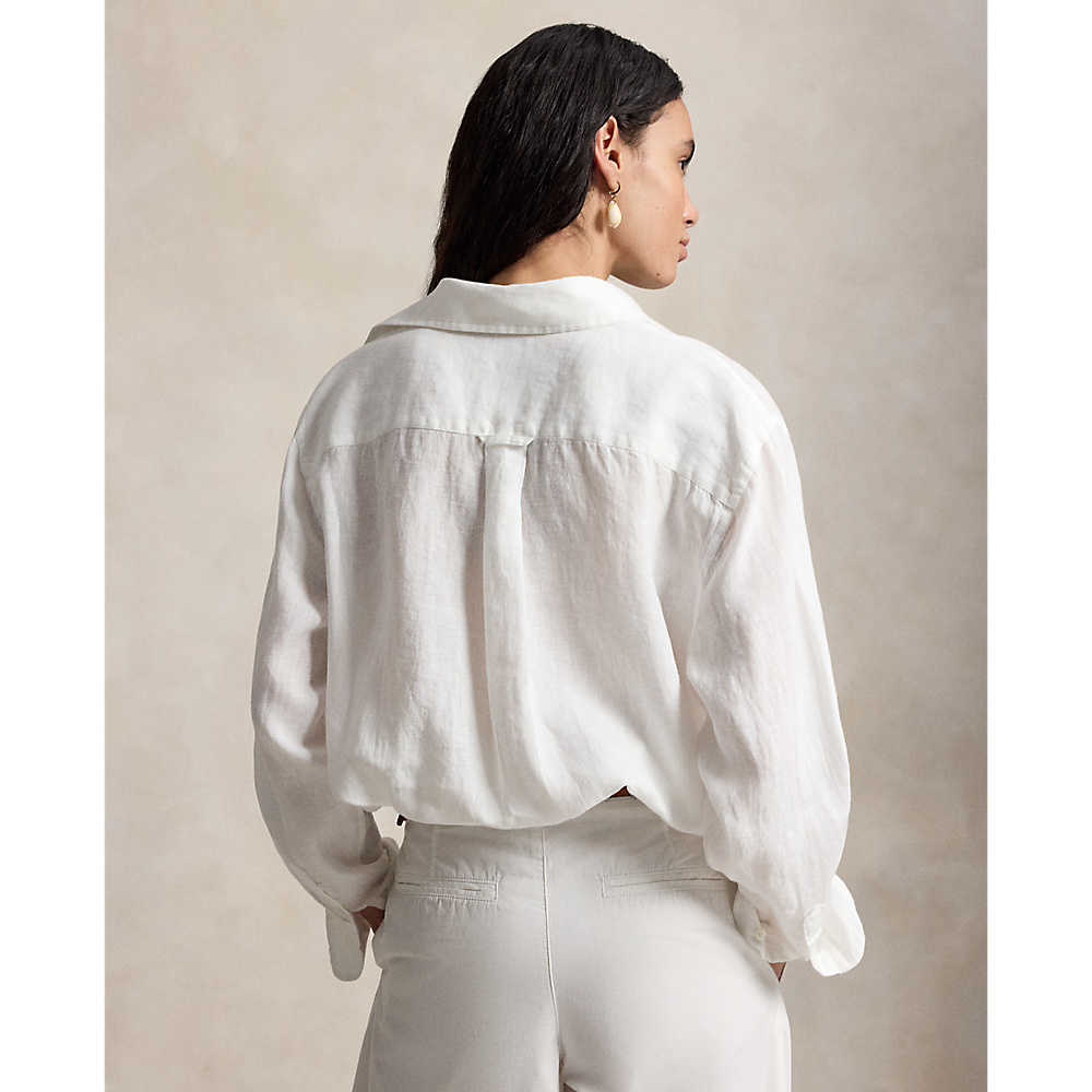 PRL Oversize Fit Big Pony Linen Shirt/Košulja 211A12786003