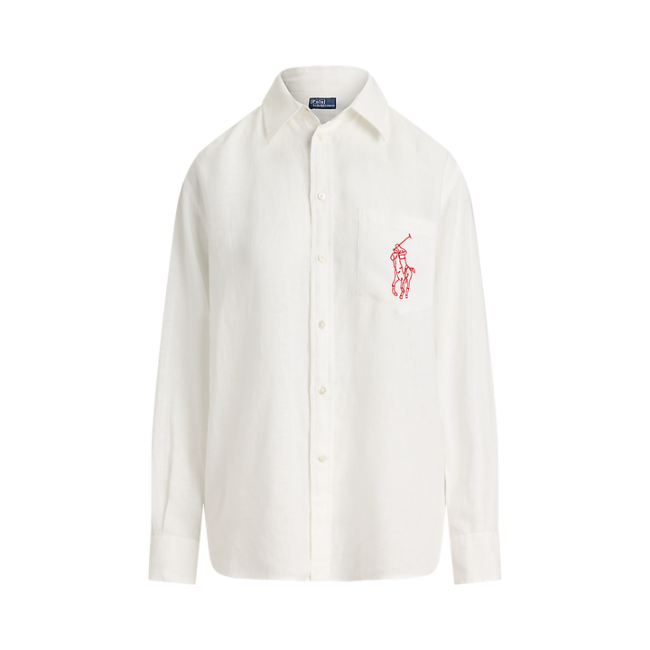 PRL Oversize Fit Big Pony Linen Shirt/Košulja 211A12786003