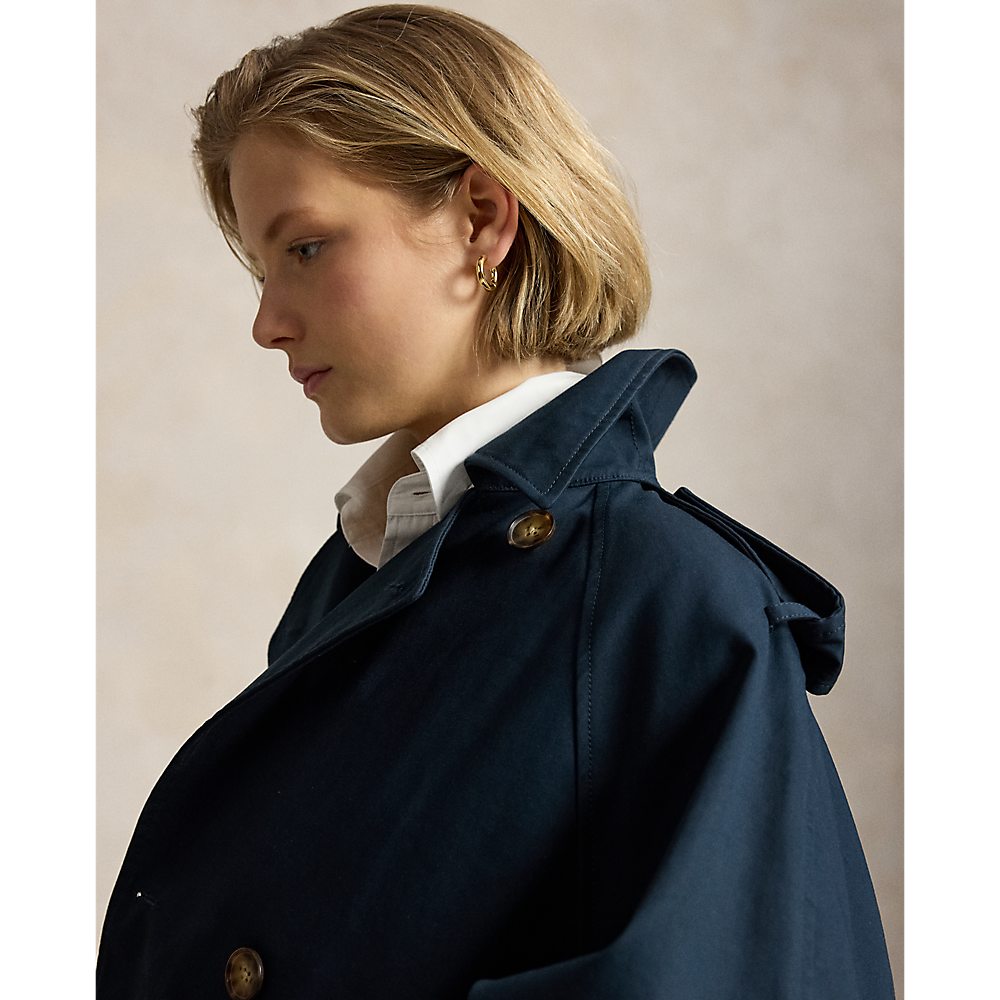 PRL Cotton Twill Balloon Trench Coat/ Baloner 211A93313002
