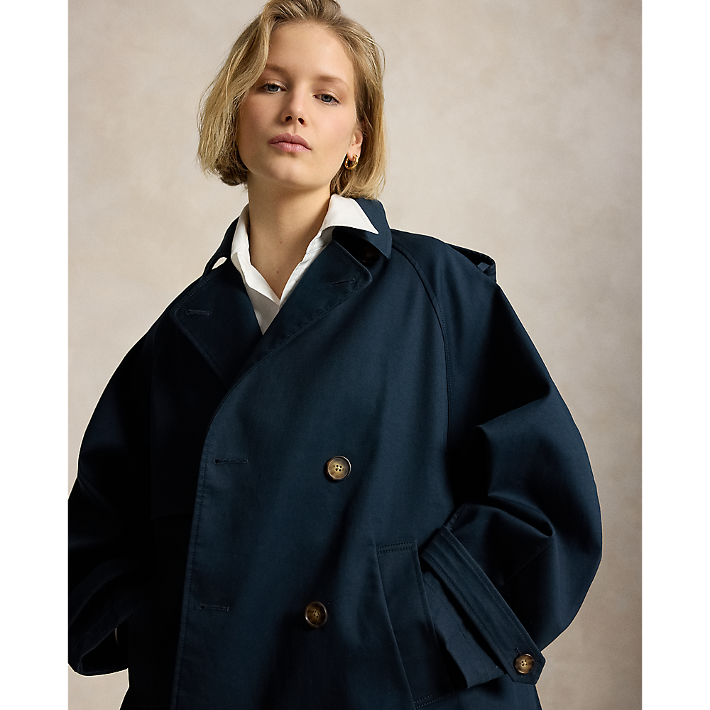 PRL Cotton Twill Balloon Trench Coat/ Baloner 211A93313002