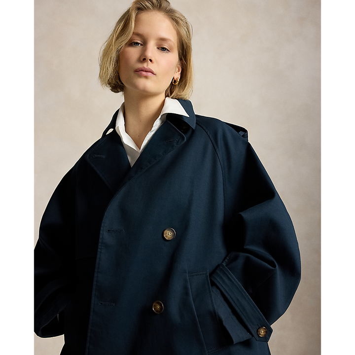 PRL Cotton Twill Balloon Trench Coat/ Baloner 211A93313002