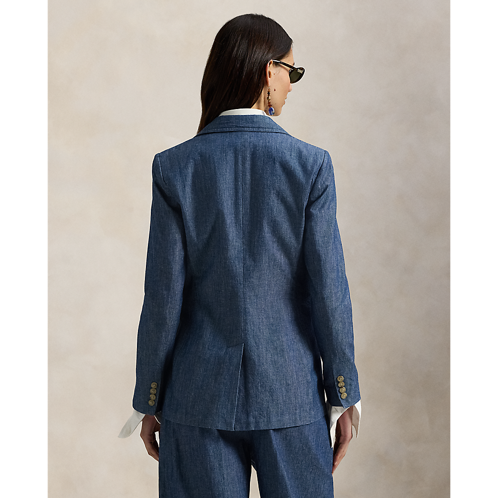 PRL Single-Breasted Chambray Blazer/Sako 211A96197001
