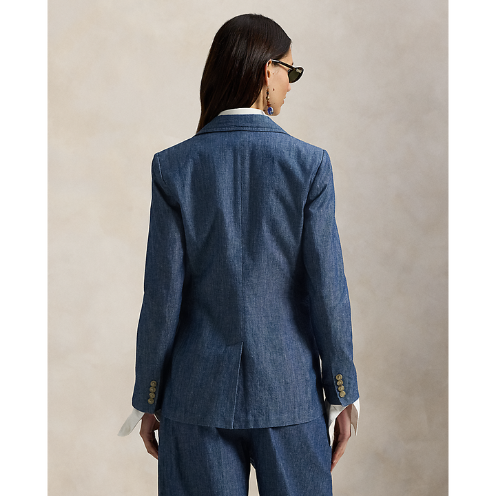 PRL Single-Breasted Chambray Blazer/Sako 211A96197001