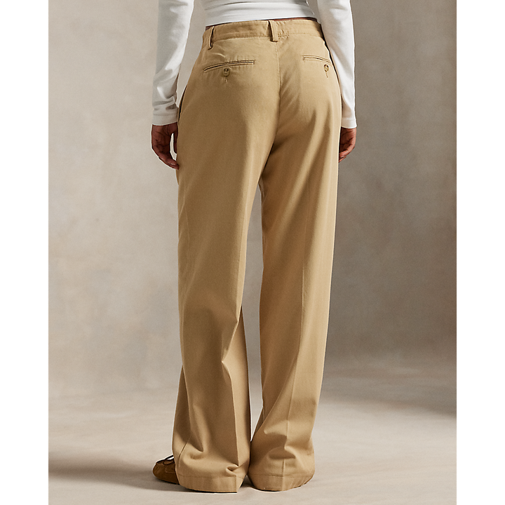 PRL Pleated Cotton-Blend Relaxed Pant/Hlače 211A96676001