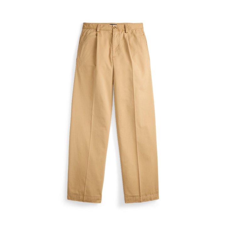 PRL Pleated Cotton-Blend Relaxed Pant/Hlače 211A96676001