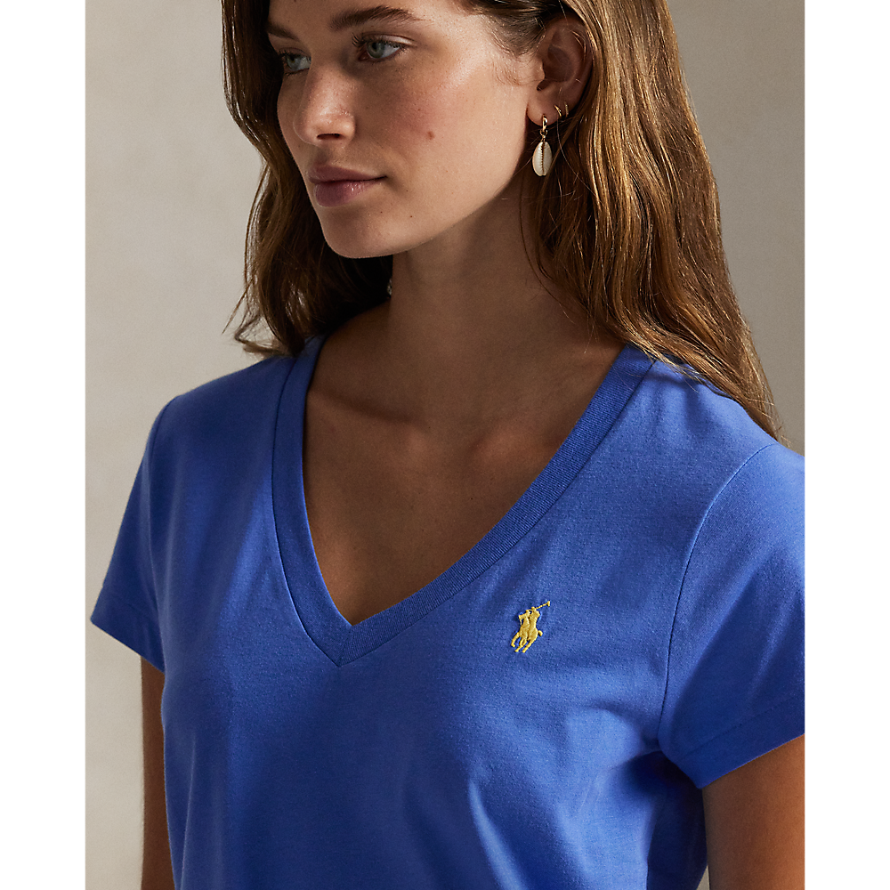 PRL Cotton Jersey V-Neck Tee/Majica 211B14611001